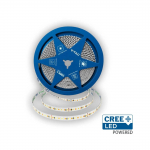 12W/m LED juosta, 168LED/m, 24V, 3000K, IP20, CREE LED chip, 10 metrų ritė