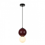 5W LED pakabinamas &scaron;viestuvas PIEVE, raudonos/violetinės/matinės baltos sp., 3000K