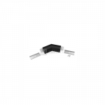 LED juostos profilio LINEA20 135 laipsnių kampinis sujungimas, juodai anoduotas