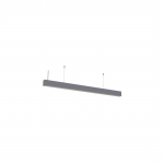 40W LED pakabinamas linijinis &scaron;viestuvas, 4000K (neutraliai balta), sidabro spalvos