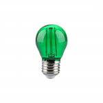 2W LED filamentinė lemputė, E27, G45, žalia &scaron;viesos sp.