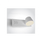 6+4W LED sieninis &scaron;viestuvas, baltas, 3000K, 65147A/W/W