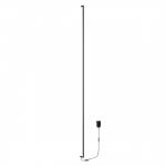 36W LED sieninis &scaron;viestuvas STICK, juodas, 3000K, dimeriuojamas, 01-2793