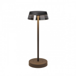 2,5W LED įkraunamas stalo &scaron;viestuvas ILUNA, juodas, 2700/3000K, IP65, dimeriuojamas, su USB jungtimi, 90312