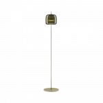 13W LED pastatomas &scaron;viestuvas JUBE PT P, matinės aukso sp. korpusas/žalias stiklas, 2700K, dimeriuojamas
