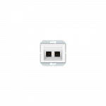 Kompiuterio lizdas VILMA XP 500 be rėmelio, 2 vietų (2xRJ45 CAT5E UTP AMP), baltas