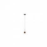 3W LED pakabinamas &scaron;viestuvas LITA, juodos/rudos sp., 3000K