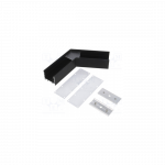 LED juostos profilio VARIO30-02 kampinis sujungimas 120 laipsnių, juodas.