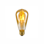 4W retro stiliaus LED lemputė ITALUX ST64, 2200K, E27, gintaro spalvos