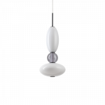 27W LED pakabinamas &scaron;viestuvas LUMIERE, baltos/juodos sp., 3000K, 314143