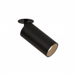 12W LED įleidžiamo montavimo &scaron;viestuvas PIPE, juodas, 3000K, E3986000N