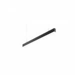 26W pakabinamas linijinis &scaron;viestuvas X-LINE SLIM L-DOWN LED COMPACT, juodas, 4000K, IP40