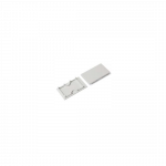 LED juostos profilio LINEA20 užbaigimo elementai E7, pilki