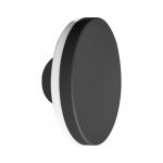 12W LED sieninis fasado &scaron;viestuvas VIANO, juodas, 4000K