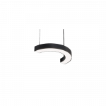 89W pakabinamas &scaron;viestuvas ARTSHAPE ROUND HALF LED LARGE, juodas, 4000K, DALI