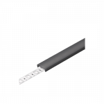 LED juostos profilio dangtelis C CLICK, juodas, 3m