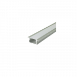 LED įleidžiamas profilis su dangteliu, sidabro sp., 2000x24x10mm