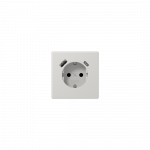 Ki&scaron;tukinis lizdas be rėmelio, su A ir C tipo USB, pilkas