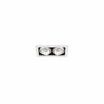 14W LED įleidžiamas &scaron;viestuvas TWIST DOUBLE, 3000K (&scaron;iltai balta), baltas
