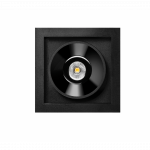 2,1W LED įleidžiamas &scaron;viestuvas BLACK FOSTER, juodas, 3000K, DALI