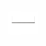 26,5W LED pakabinamas linijinis &scaron;viestuvas LOOP, juodas, 3000K, 1300mm, dimeriuojamas