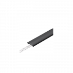 LED juostos profilio dangtelis F CLICK, juodas, 3m