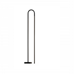 22W LED pastatomas &scaron;viestuvas BOW, juodas, 2700K, dimeriuojamas