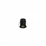 3W LED įleidžiamas &scaron;viestuvas DOT, juodas, 2700K, E3949090N
