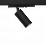 8W LED akcentinis &scaron;viestuvas į 3 fazių bėgelį PIPE, juodas, 3000K, T3986000N