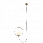 5W LED pakabinamas &scaron;viestuvas HALO, aukso/baltos sp., 2700/3000K, C3815171O