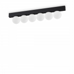 18W LED pavir&scaron;inis &scaron;viestuvas PING PONG, juodas, 3000K, 313290