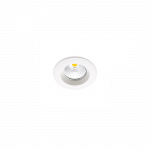 6W įleidžiamas &scaron;viestuvas DOT ROUND FIX, 3000K, IP43, baltas