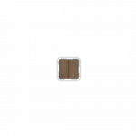 Perjungiklis, 2 klavi&scaron;ų QUADRUM QR 1000, be rėmelio, mocha sp.