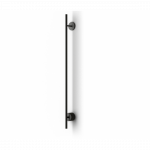 24W LED sieninis &scaron;viestuvas CLOCK, juodas, 2700K, dimeriuojamas