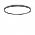 68W LED lubų/sieninis &scaron;viestuvas FLY, juodas, 4000K, IP40, 306636