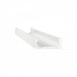 Pavir&scaron;inis profilis SLOT, 11 x 3000 mm, baltas, su dangteliu ir užbaigimais, 204598