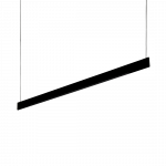 36W LED pakabinamas linijinis &scaron;viestuvas DESK, juodas, 3000K, &scaron;viečia į vir&scaron;ų ir į apačią, 336176