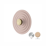 9W LED sieninis &scaron;viestuvas RANG, chromo sp. korpusu/rausvas diskas, 2700K