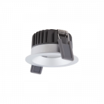 4/6/8W LED įleidžiamas &scaron;viestuvas, sidabro sp., 3000K, IP44, dimeriuojamas