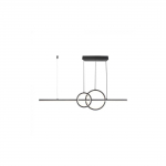 15W LED pakabinamas &scaron;viestuvas, juodas, 4000K