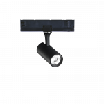 8W LED akcentinis &scaron;viestuvas į 3 fazių bėgelį FOX, juodas, 3000K, dimeriuojamas, 302539