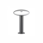 9W LED pastatomas &scaron;viestuvas V-TAC, 3000K, IP54, tamsiai pilkas, auk&scaron;tis 30cm