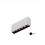 12W LED pavir&scaron;inis &scaron;viestuvas VLOK DOWN 6, juodas, 3000K, 36˚, IP65