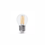 6W LED filamentinė lemputė, E27, G45, 3000K
