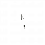 5W LED sieninis &scaron;viestuvas LYB, juodas, 3000K, dimeriuojamas