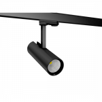 14W LED akcentinis &scaron;viestuvas PACO MINI į 3 fazių bėgelius, juodas, 4000K