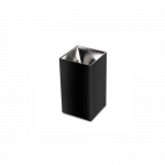 GU10 lemputės rėmelis V-TAC, juodas su chromo spalvos vidumi, auk&scaron;tis 14cm