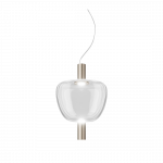 12,5W LED pakabinamas &scaron;viestuvas RIFLESSO SP 3, aukso sp. korpusas/skaidrus stiklas, 3000K, dimeriuojamas