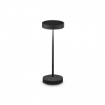 2W LED įkraunamas stalo &scaron;viestuvas TOFFEE, juodas, 3000K, IP54, 328614