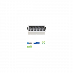 20W įleidžiamas &scaron;viestuvas, 5700K, baltas, SAMSUNG LED CHIP